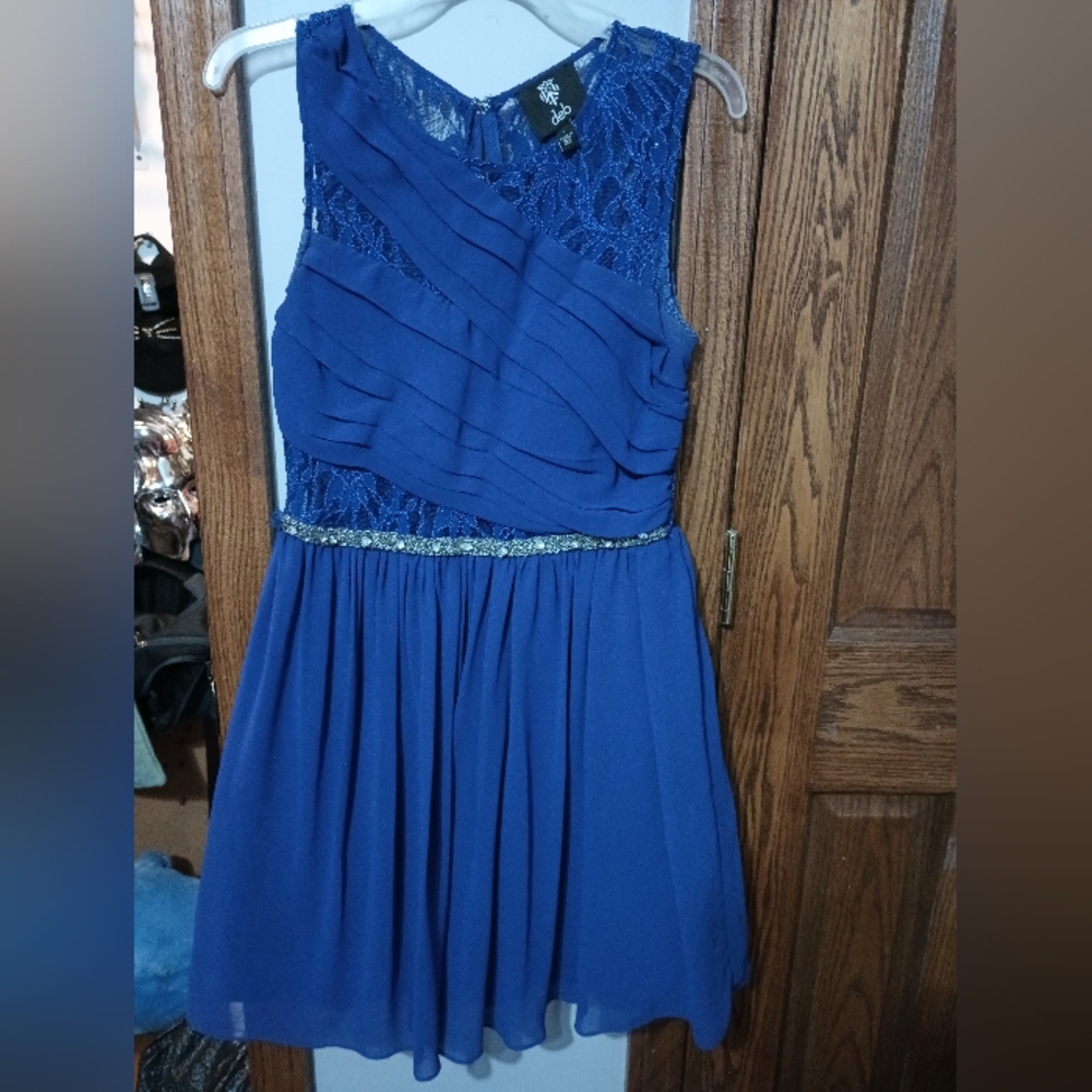 Deb Blue Homecoming Dress (7)